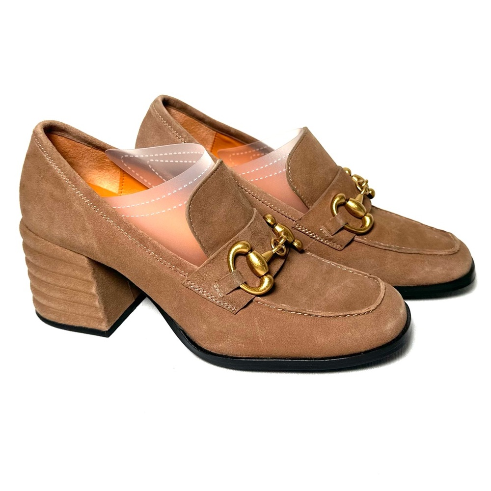 Saint G Valentina Taupe Suede Pumps - Picture 6 of 8